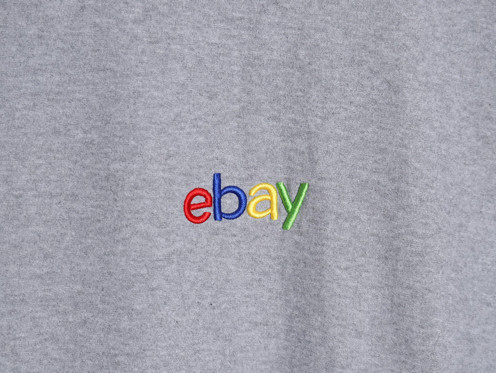 Ba*len*cia*ga 24ss ebay embroidered short-sleeved t-shirt