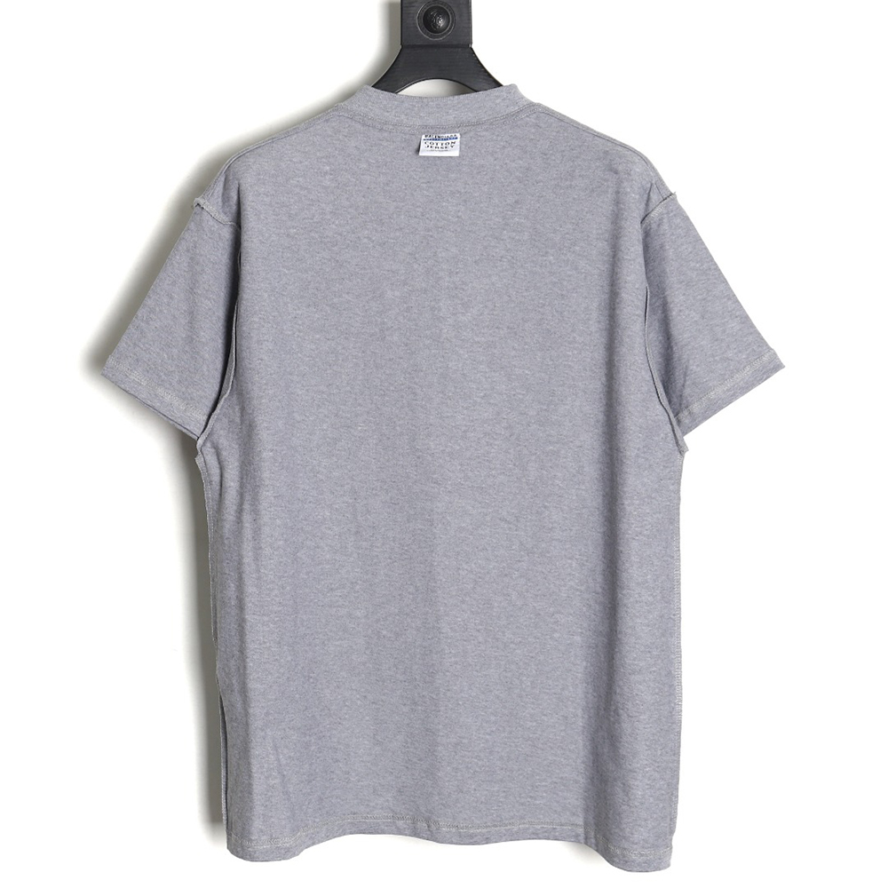 Ba*len*cia*ga 24ss ebay embroidered short-sleeved t-shirt