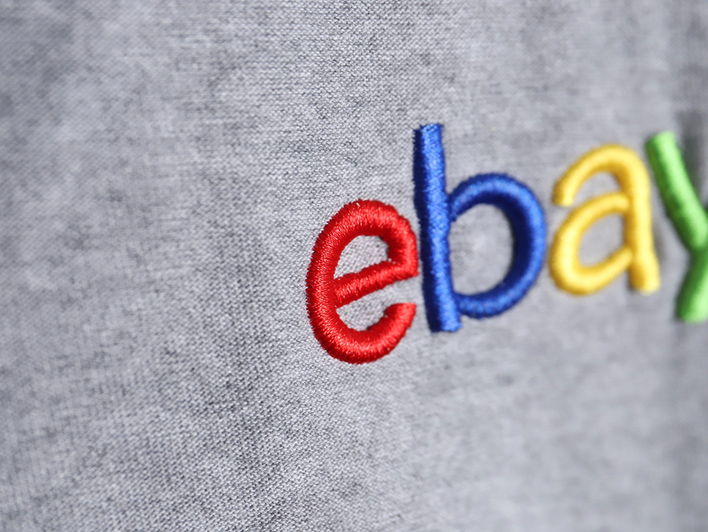 Ba*len*cia*ga 24ss ebay embroidered short-sleeved t-shirt