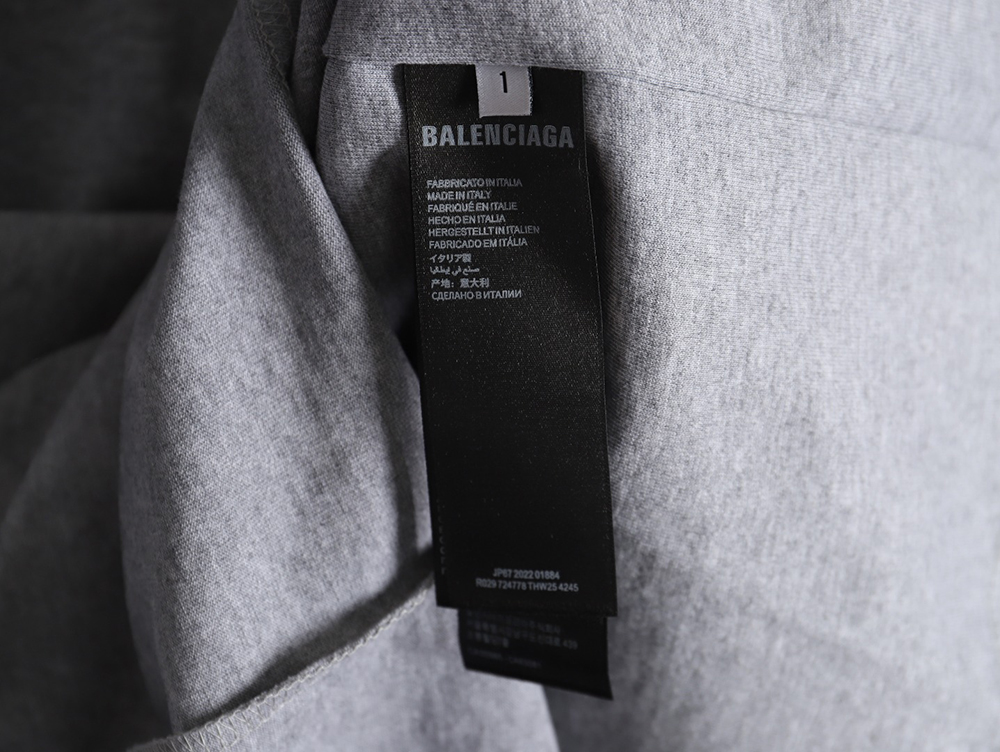 Ba*len*cia*ga 24ss ebay embroidered short-sleeved t-shirt