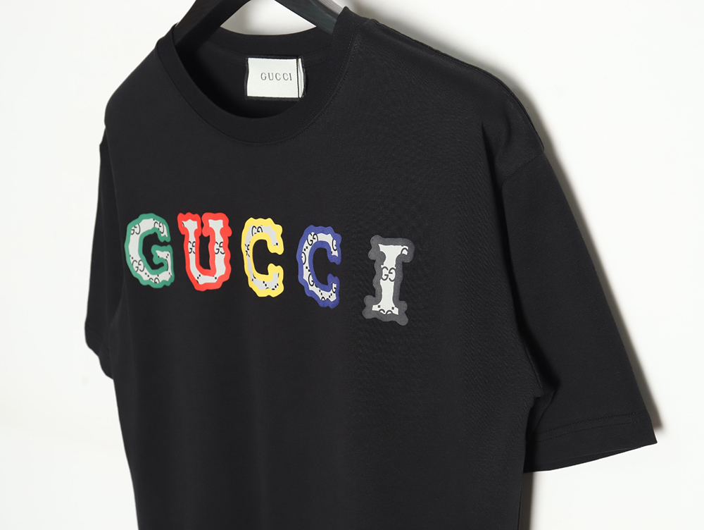 G*u*i 24ss colorful lettering short-sleeved t-shirt_tsk1