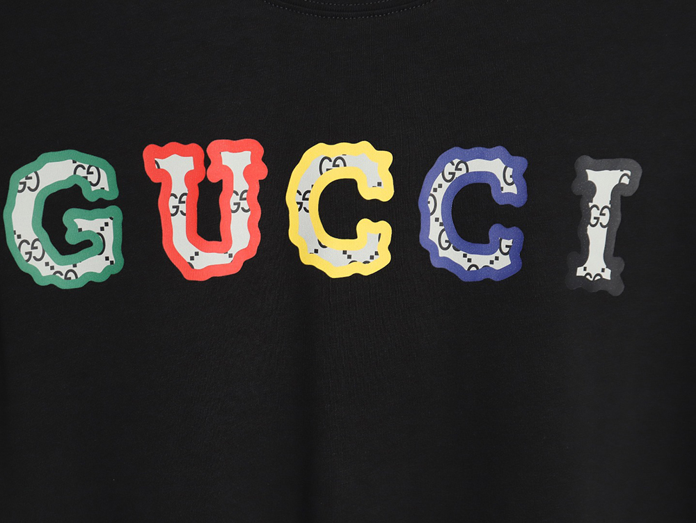 G*u*i 24ss colorful lettering short-sleeved t-shirt_tsk1