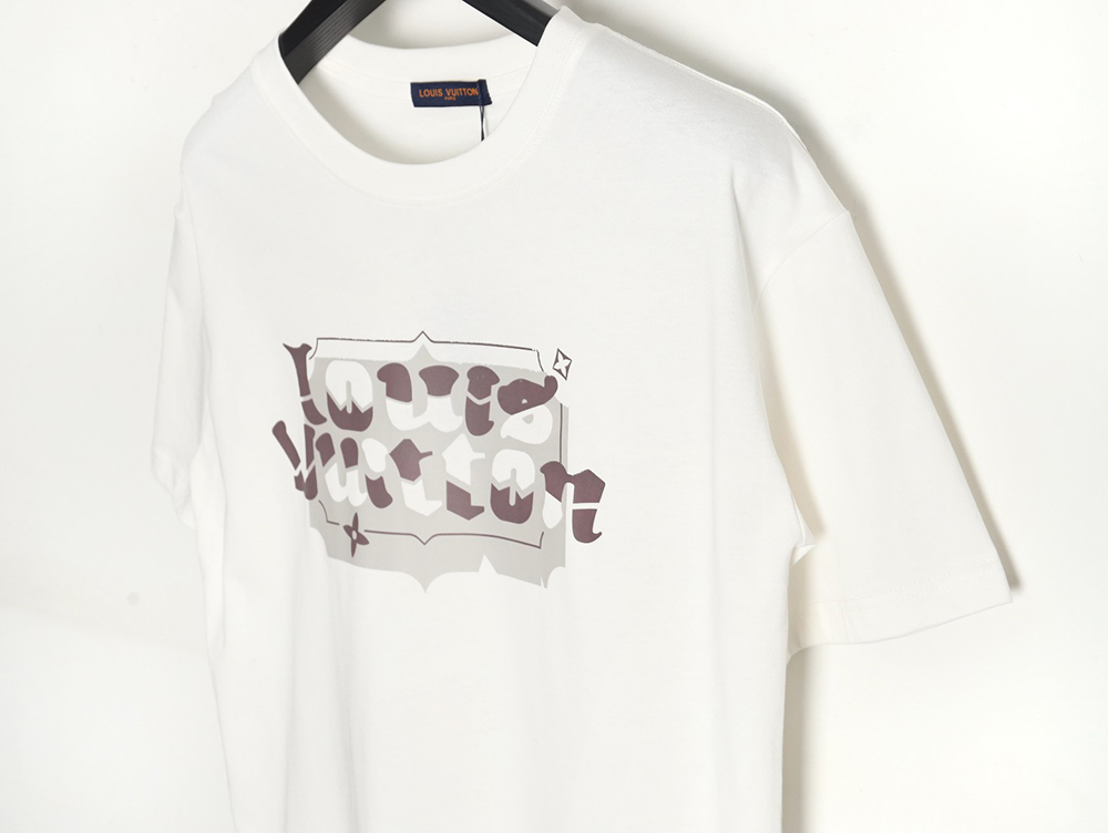 l0*is V*t0n lv24ss block letter short-sleeved t-shirt