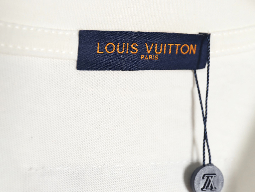 l0*is V*t0n lv24ss block letter short-sleeved t-shirt