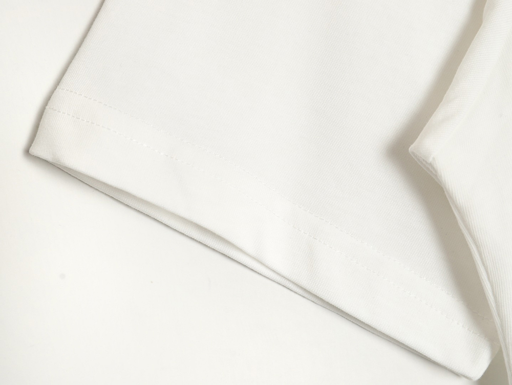 Ch**me He**ts front and back red and blue horseshoe foam print short-sleeved t-shirt