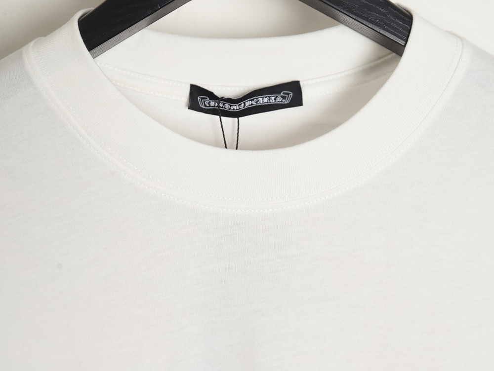 Ch**me He**ts front and back red and blue horseshoe foam print short-sleeved t-shirt