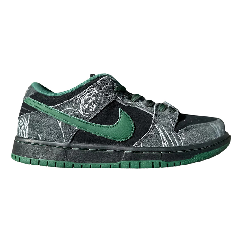 THERE Skateboards x Dunk Low SB ''Black Gorge Green''