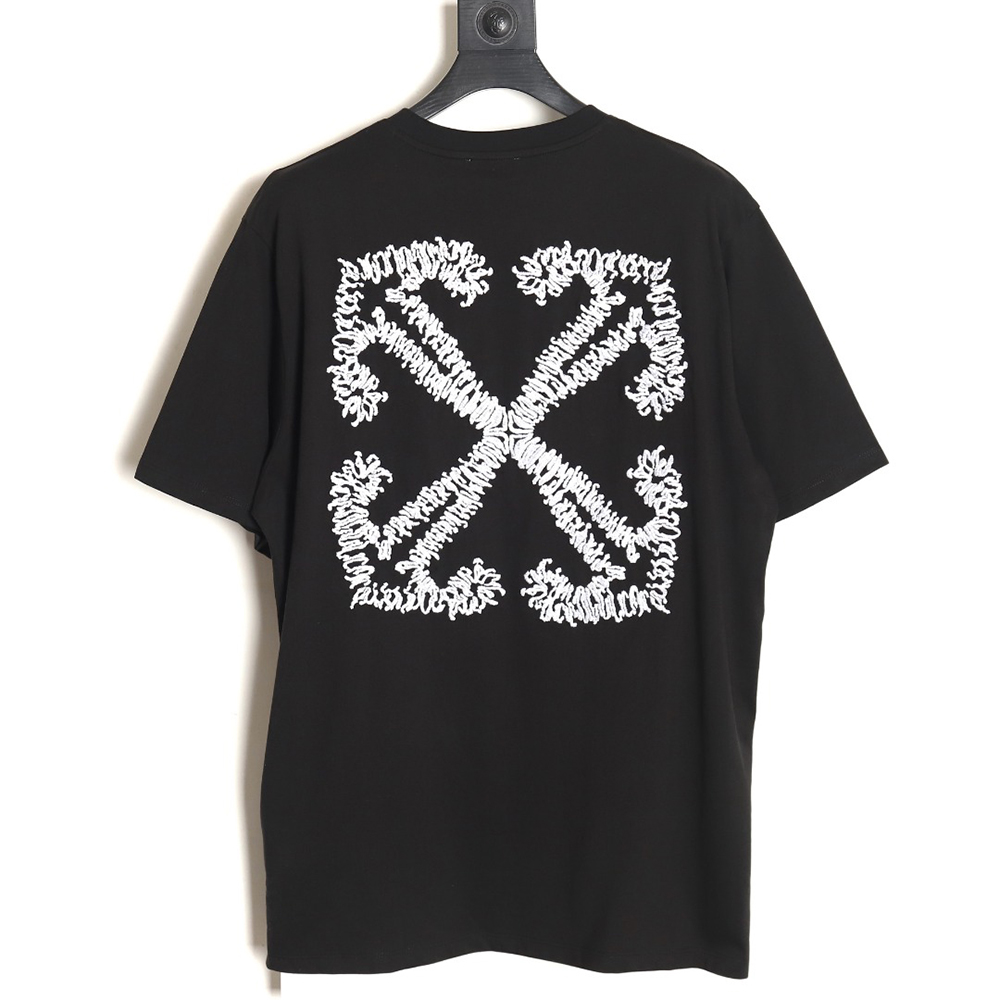 Off White OW embroidered arrow short sleeves_TSK1