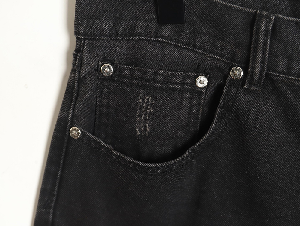 Ch**me He**ts leather cross denim shorts_tsk2