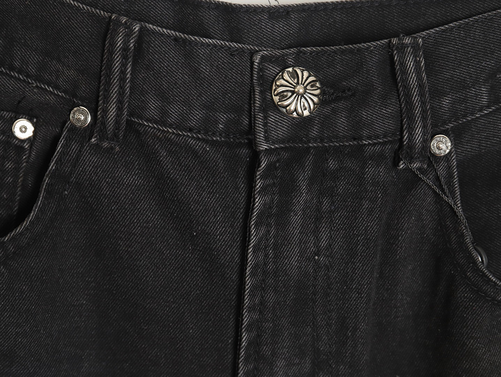 Ch**me He**ts leather cross denim shorts_tsk2