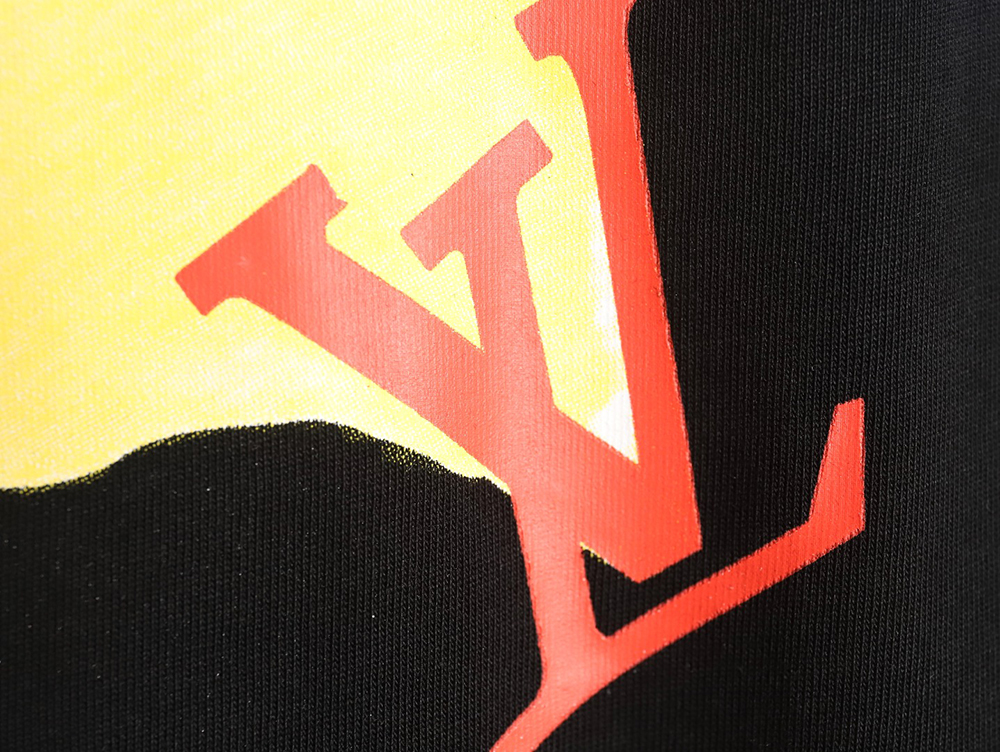 l0*is V*t0n watercolor graffiti short sleeve t-shirt_tsk1