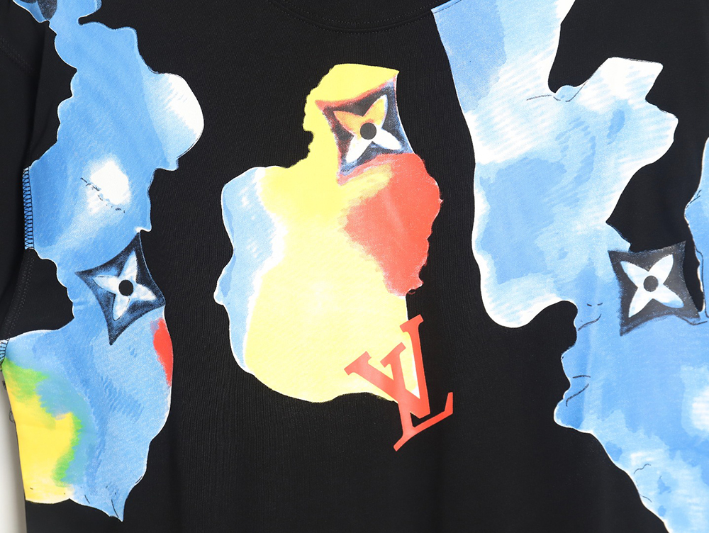 l0*is V*t0n watercolor graffiti short sleeve t-shirt_tsk1