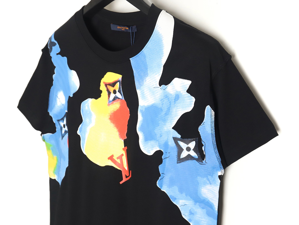l0*is V*t0n watercolor graffiti short sleeve t-shirt_tsk1