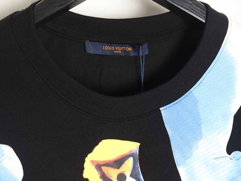 l0*is V*t0n watercolor graffiti short sleeve t-shirt_tsk1