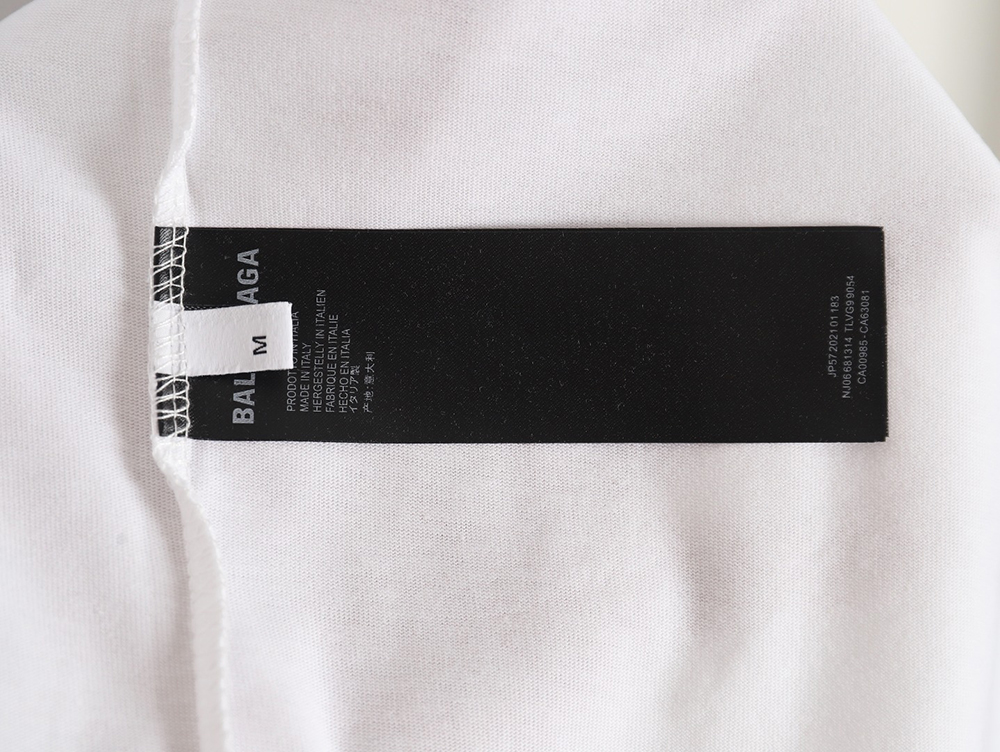 Ba*len*cia*ga chest graffiti logo short sleeve t-shirt tsk1