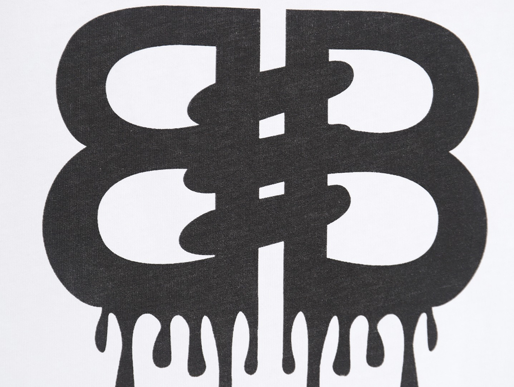 Ba*len*cia*ga chest graffiti logo short sleeve t-shirt tsk1