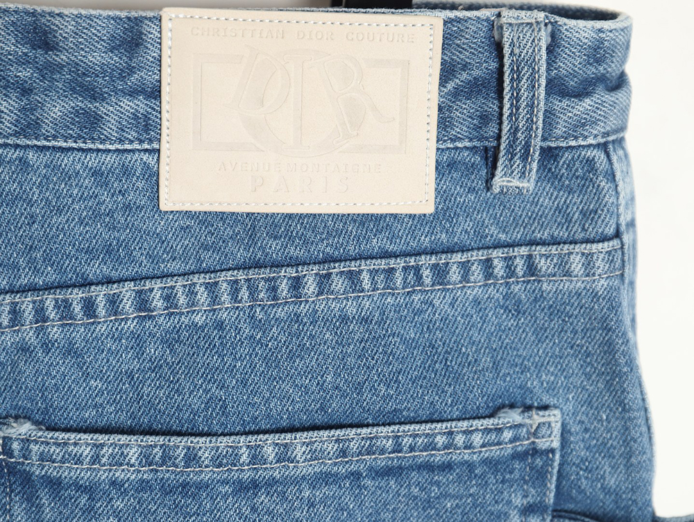 D*or cannage line denim workwear denim shorts