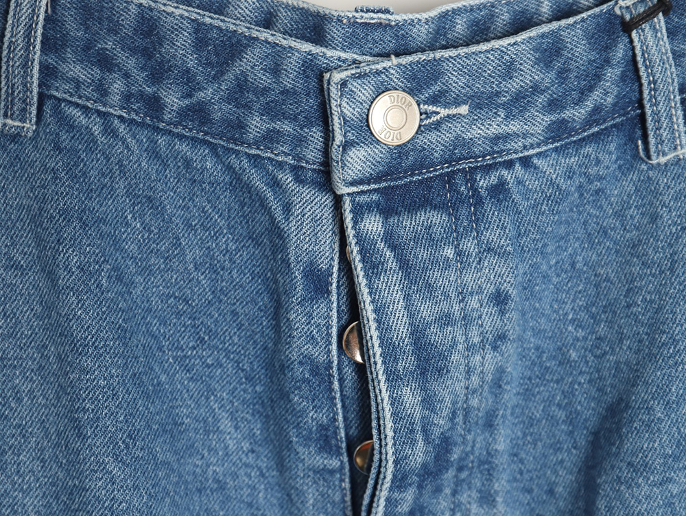 D*or cannage line denim workwear denim shorts