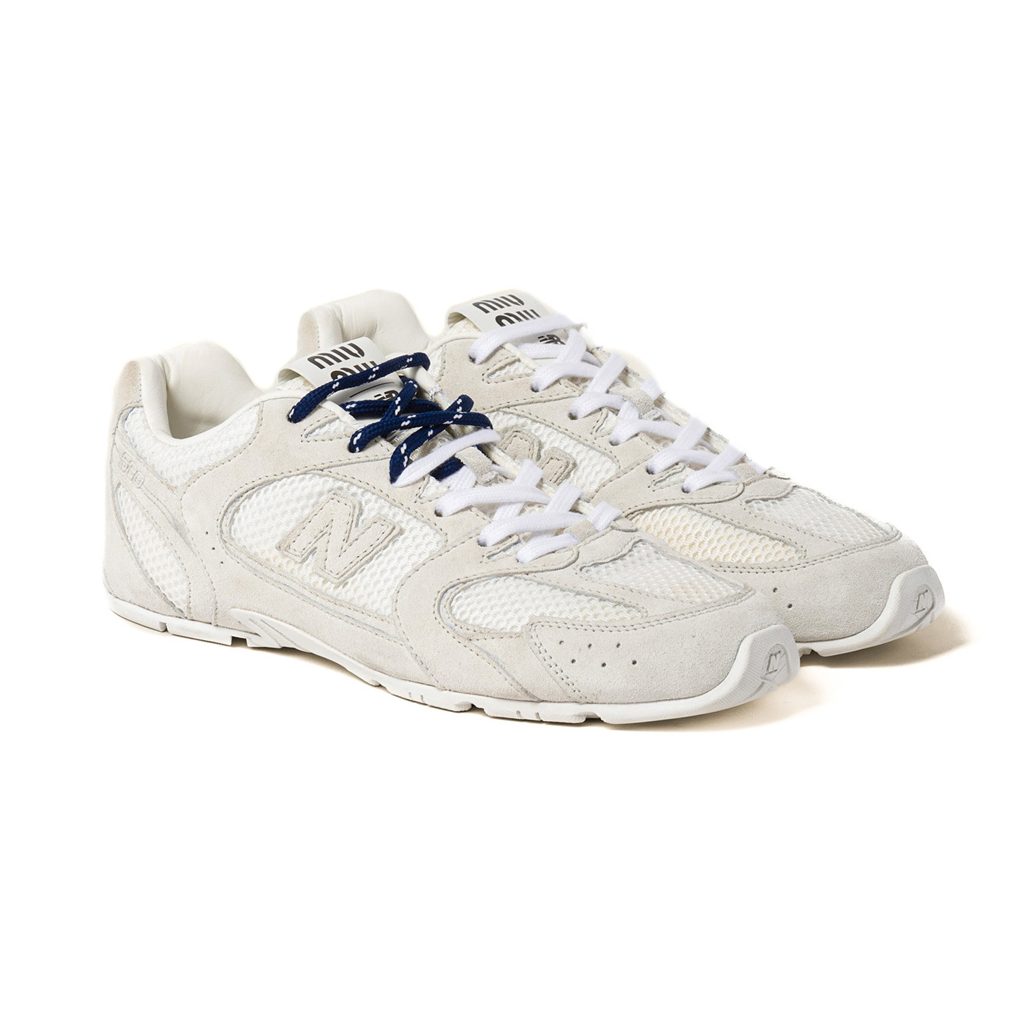 New Balance & Miu Miu 530 SL suede and mesh sneakers