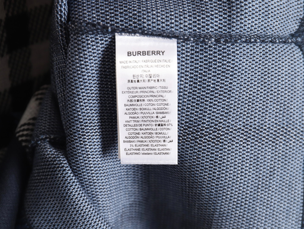 B**rry 24ss check knitted short-sleeved t-shirt tsk2