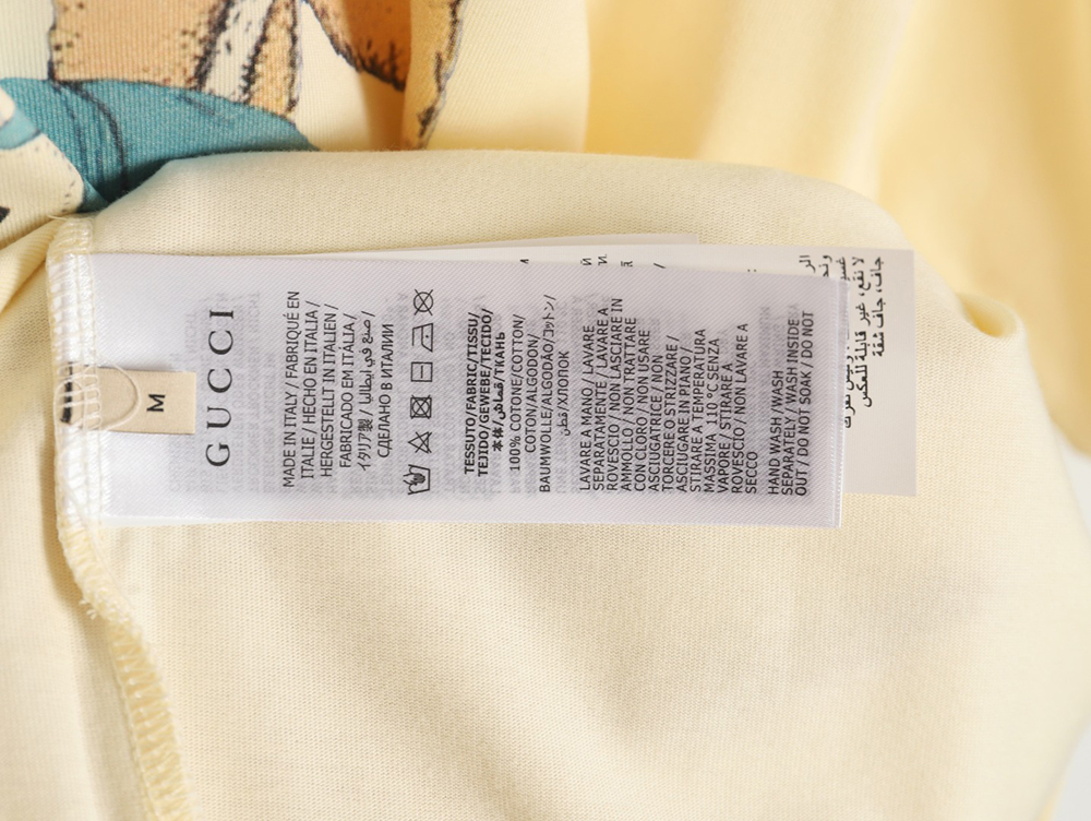 G*u*i 24ss rabbit pattern print crew neck short sleeves tsk1