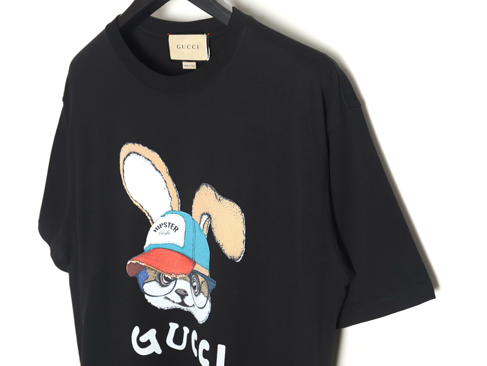G*u*i 24ss rabbit pattern print crew neck short sleeves tsk2