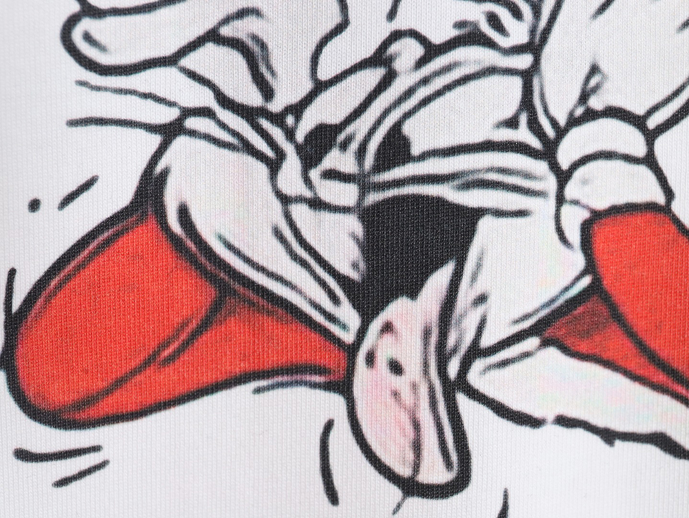 l0*is V*t0n disney co-branded red bugs bunny psychedelic short sleeve tsk1