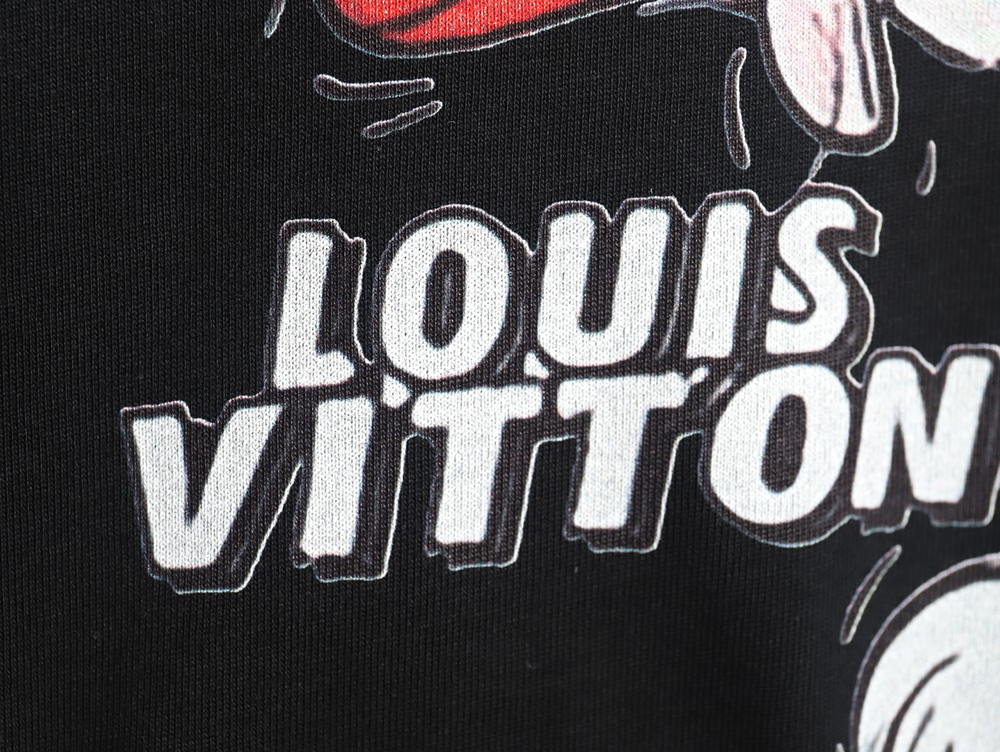 l0*is V*t0n disney co-branded red bugs bunny psychedelic short sleeve tsk2