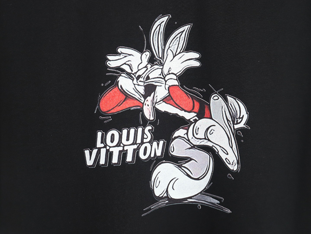 l0*is V*t0n disney co-branded red bugs bunny psychedelic short sleeve tsk2