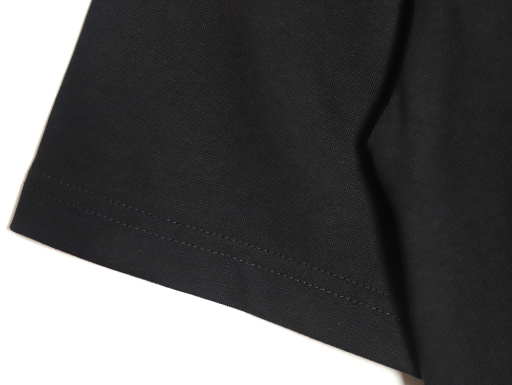 Pra*a 24ss triangle logo printed round neck short sleeves tsk2