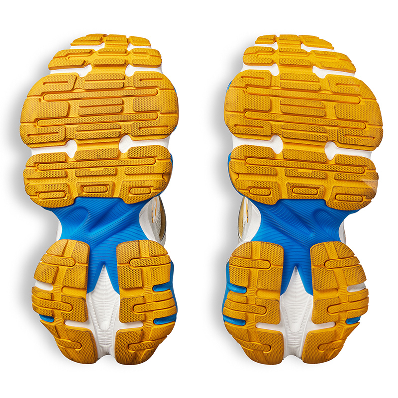 Ba*len*cia*ga cargo sneaker in white, grey, orange and blue