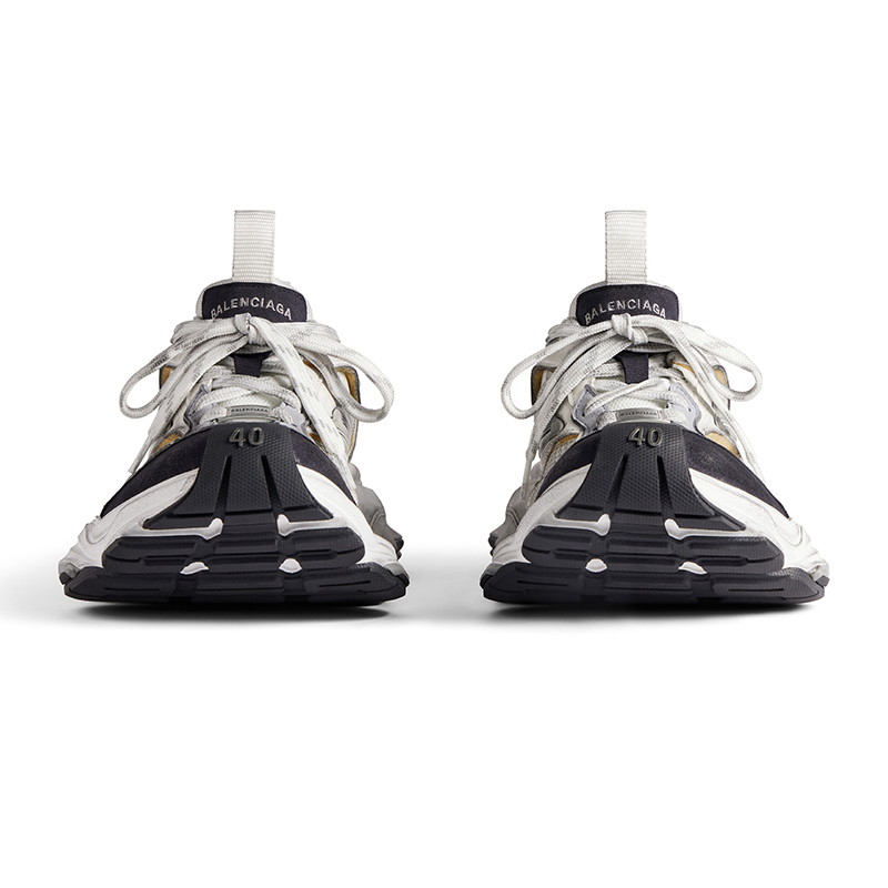 Ba*len*cia*ga cargo sneaker in white and grey