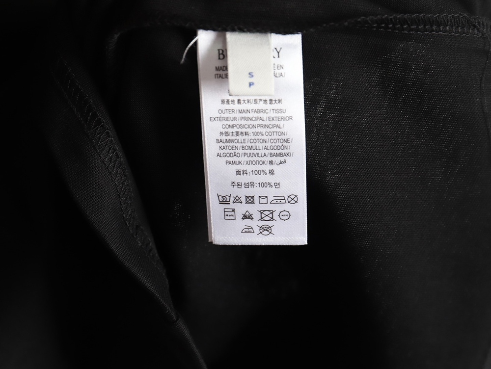 B**rry 24ss shoulder warhorse print short sleeves