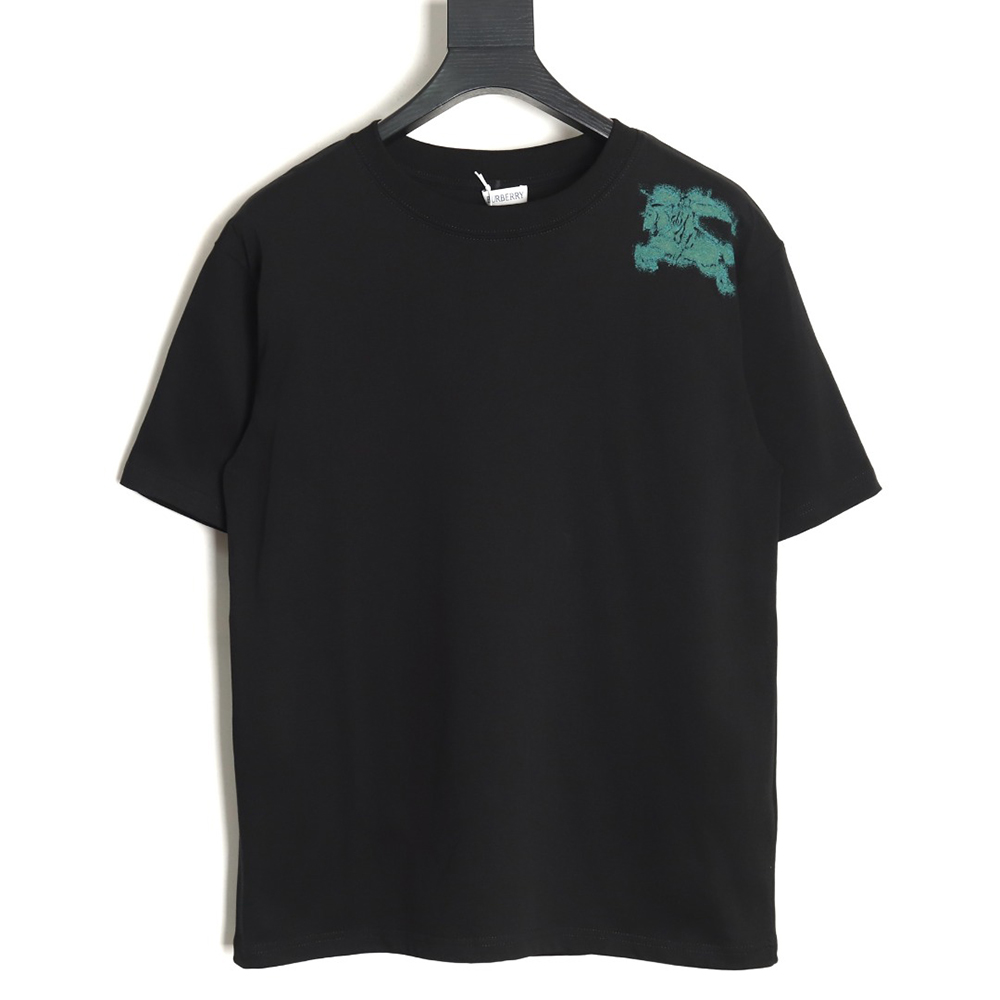 B**rry 24ss shoulder warhorse print short sleeves