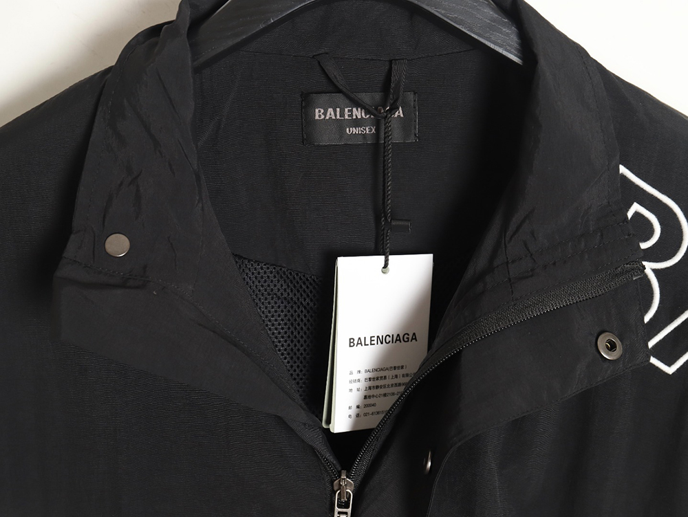 Ba*len*cia*ga blank letter embroidered sports suit jacket