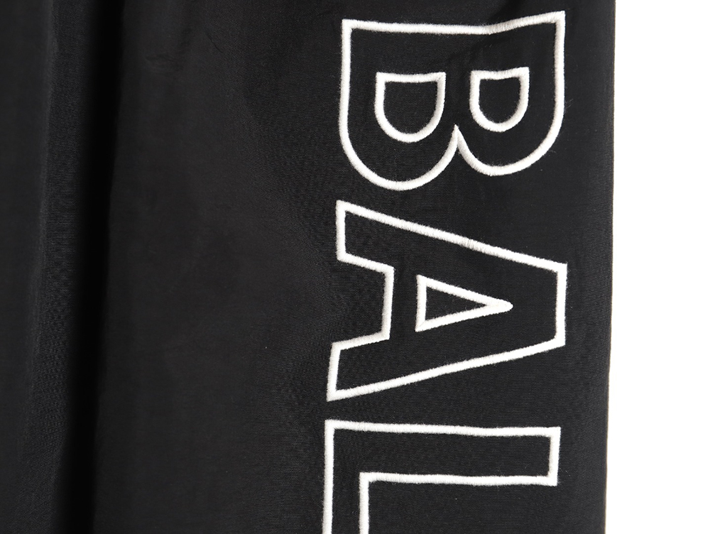Ba*len*cia*ga blank letters embroidered tracksuit pants