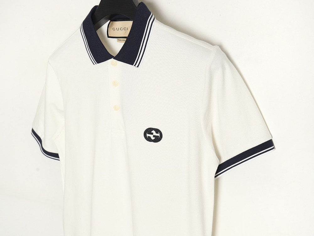 G*u*i double g embroidered polo short sleeve