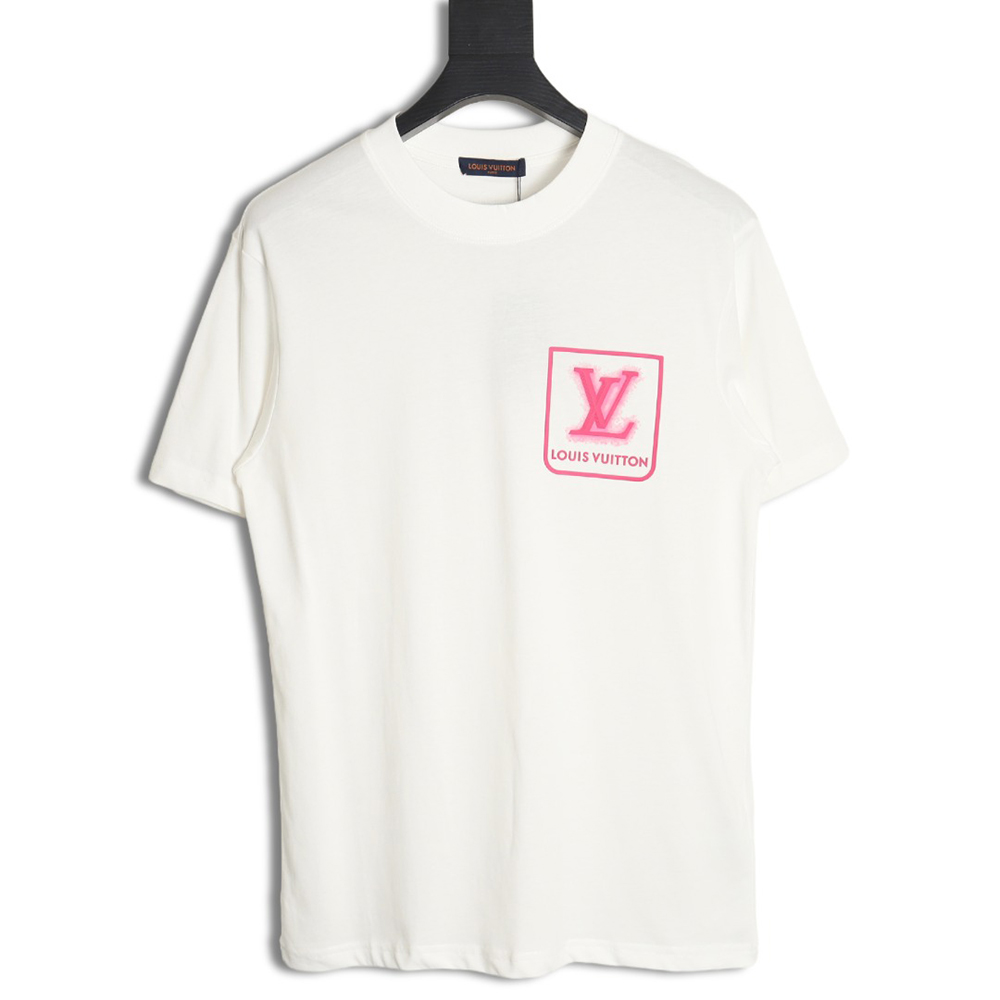l0*is V*t0n fake pocket 3d letter short sleeve