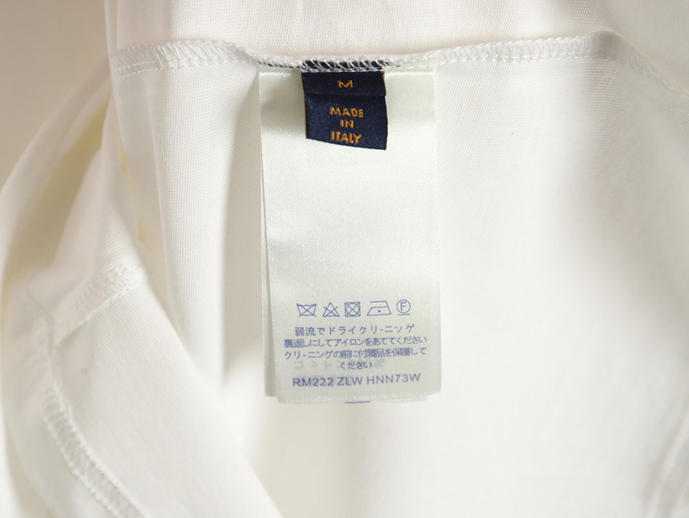 l0*is V*t0n fake pocket 3d letter short sleeve