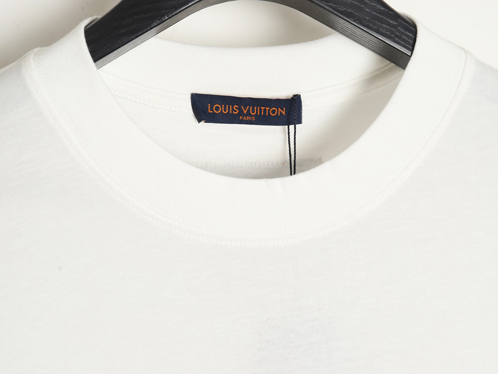 l0*is V*t0n fake pocket 3d letter short sleeve