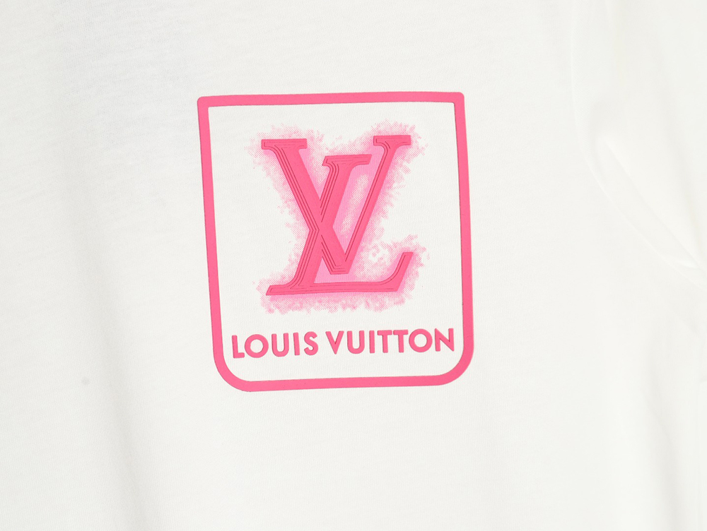 l0*is V*t0n fake pocket 3d letter short sleeve