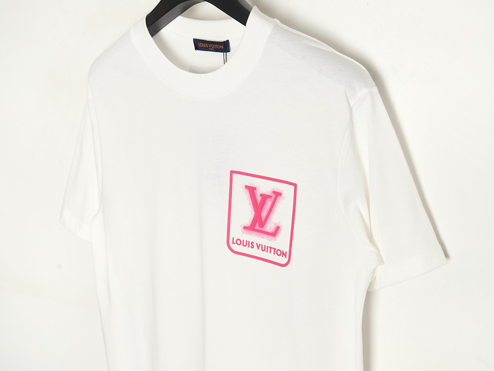 l0*is V*t0n fake pocket 3d letter short sleeve