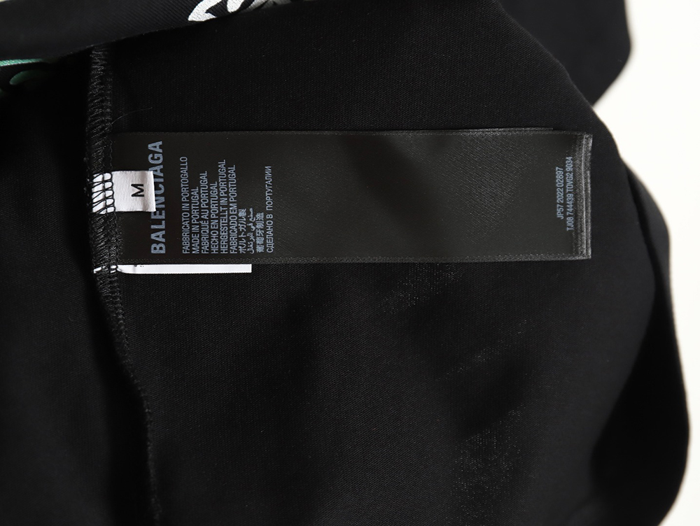 Ba*len*cia*ga 24ss new color label round neck short sleeve t-shirt tsk1