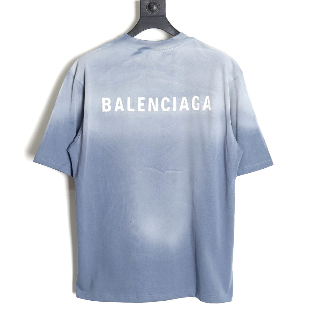 Ba*len*cia*ga 24ss gradient washed short-sleeved t-shirt
