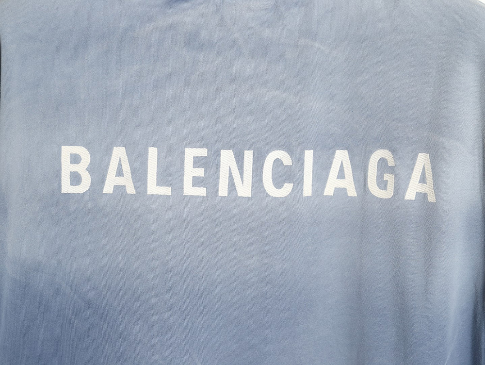 Ba*len*cia*ga 24ss gradient washed short-sleeved t-shirt