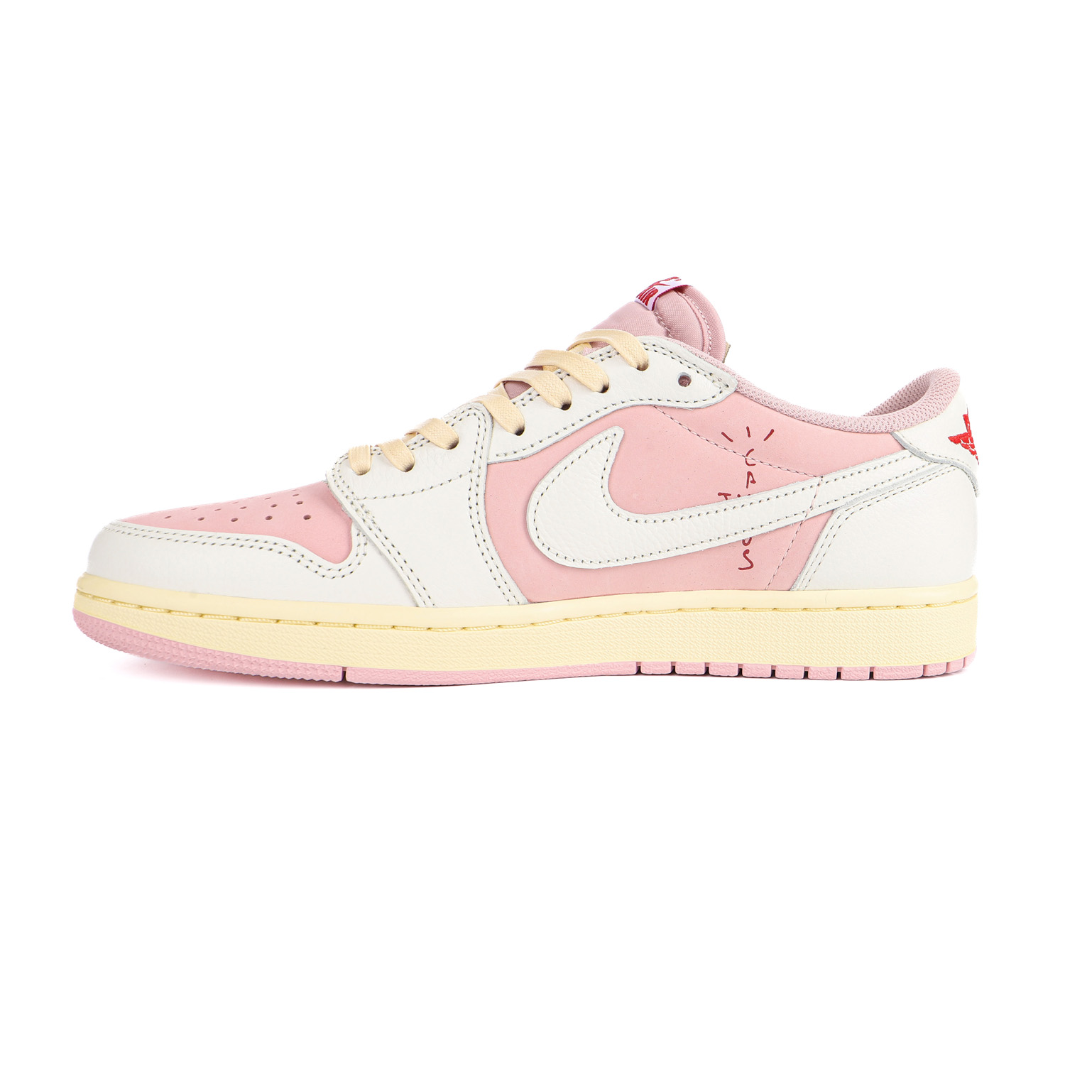 Travis Scott x Air Jordan 1 AJ1 Low TS Joint white powder hook low top