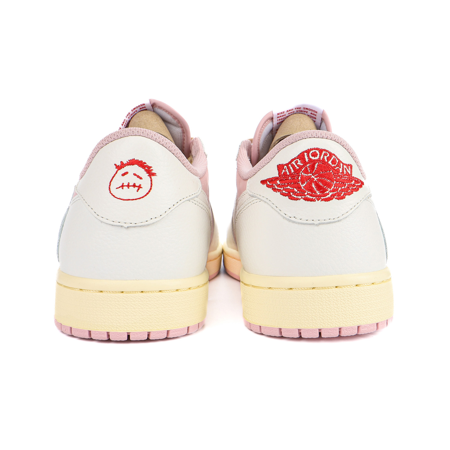 Travis Scott x Air Jordan 1 AJ1 Low TS Joint white powder hook low top