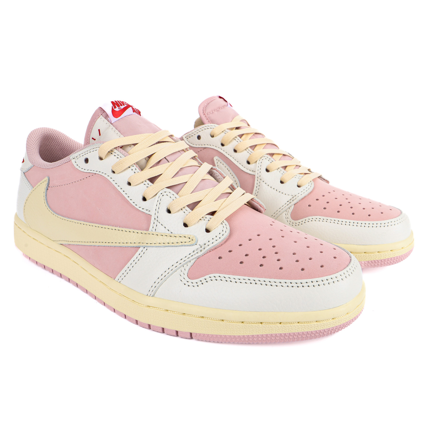 Travis Scott x Air Jordan 1 AJ1 Low TS Joint white powder hook low top