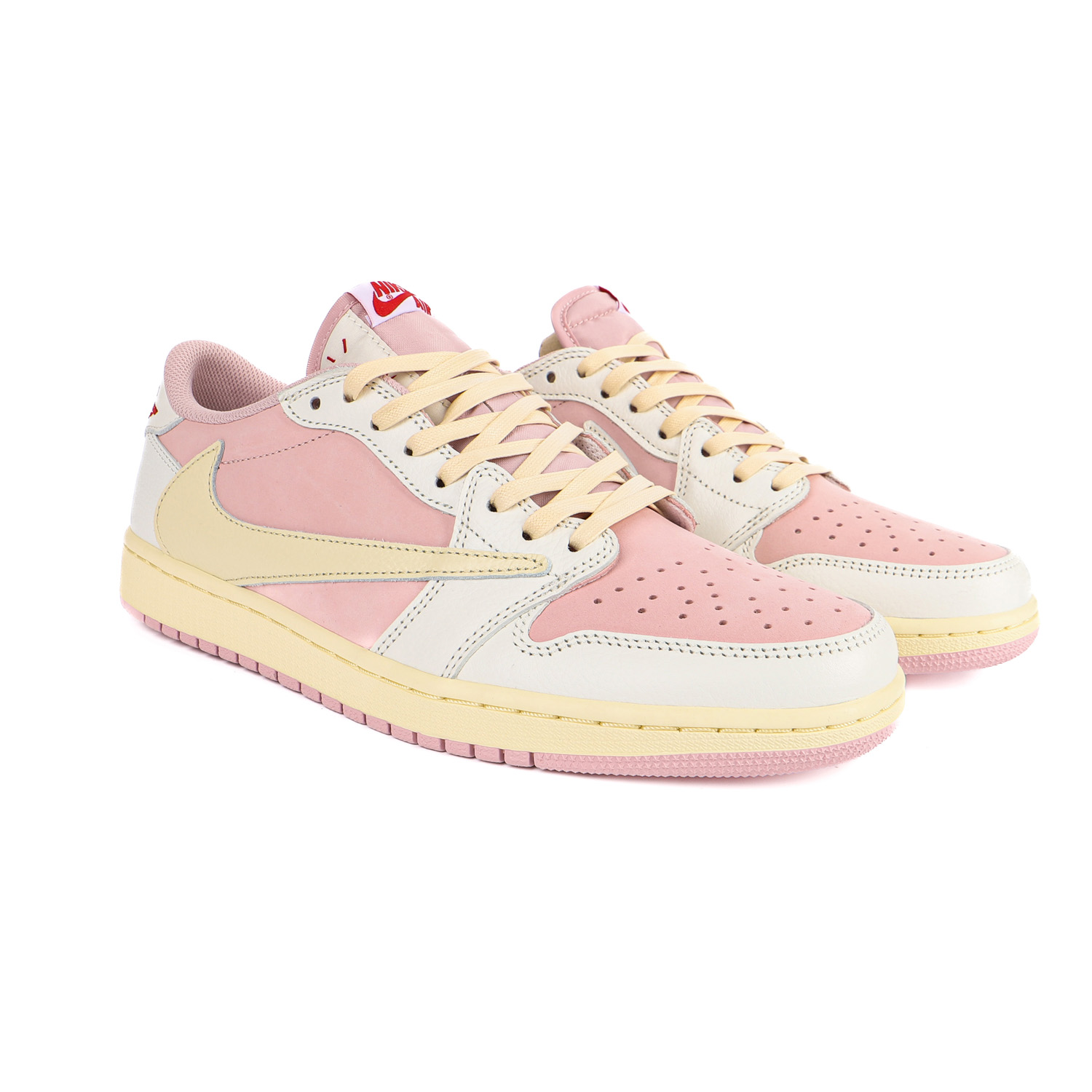 Travis Scott x Air Jordan 1 AJ1 Low TS Joint white powder hook low top