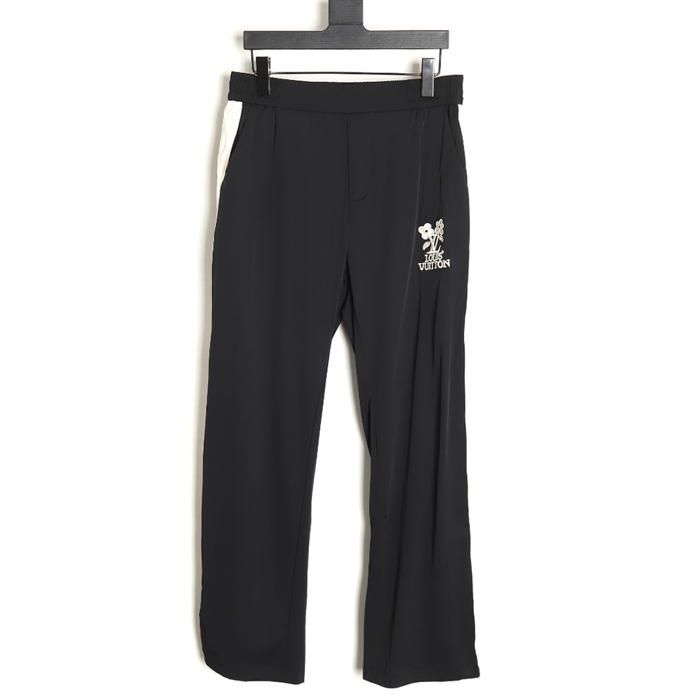 l0*is V*t0n x tyler logo floral embroidered trousers